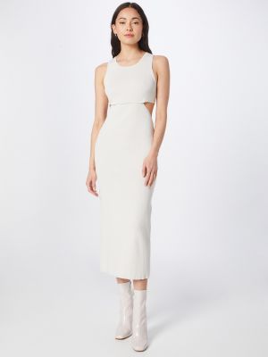 Pletena pletena haljina Weekday bijela