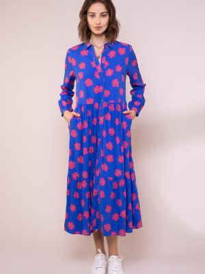 Платье миди Anorak синее