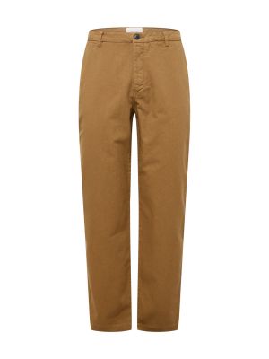 Bavlnené retro nohavice na zips American Vintage - hnedá