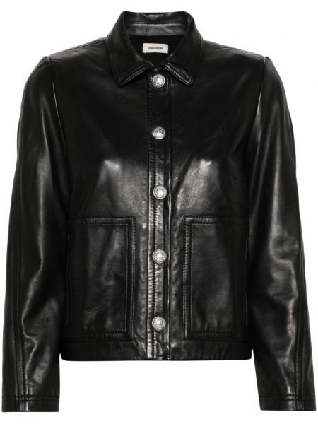 Veste de cuir Zadig&voltaire noir