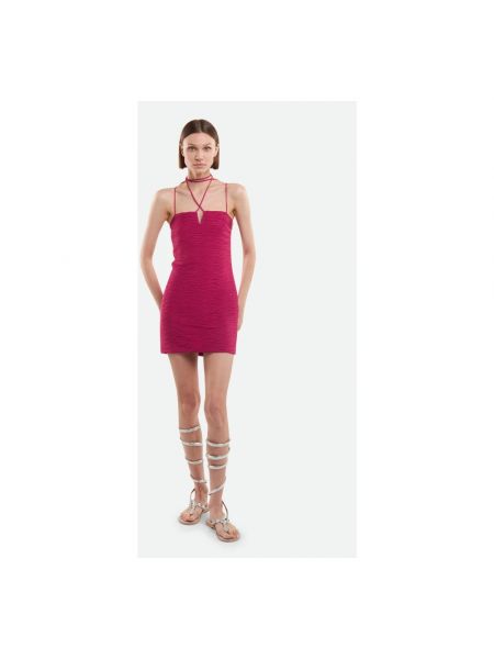 Mini vestido con escote v Patrizia Pepe rosa