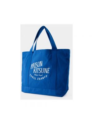 Shopperka Maison Kitsune niebieska