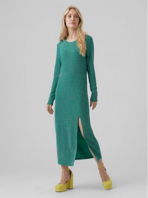 Коктейлна рокля slim Vero Moda зелено