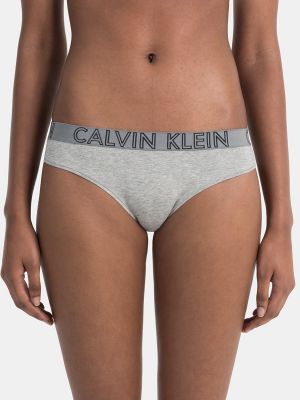 Bragas de algodón Calvin Klein gris