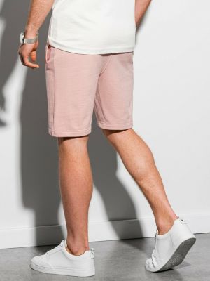 Pantaloni scurți Ombre Clothing roz