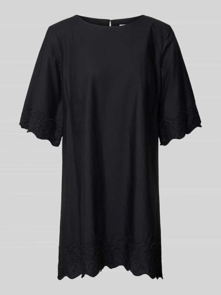 Sukienka mini w jednolitym kolorze Esprit czarna