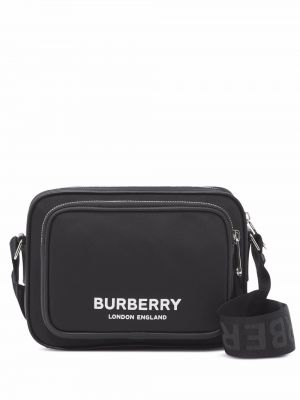 Τσάντα ώμου με σχέδιο Burberry μαύρο