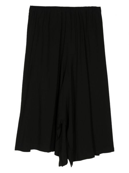 Spódnica asymetryczna plisowana Yohji Yamamoto czarna