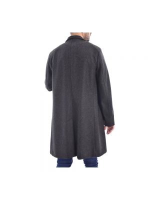 Abrigo de lana de cachemir con estampado de cachemira Calvin Klein gris