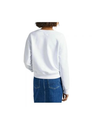 Sweter z okrągłym dekoltem Pepe Jeans biały