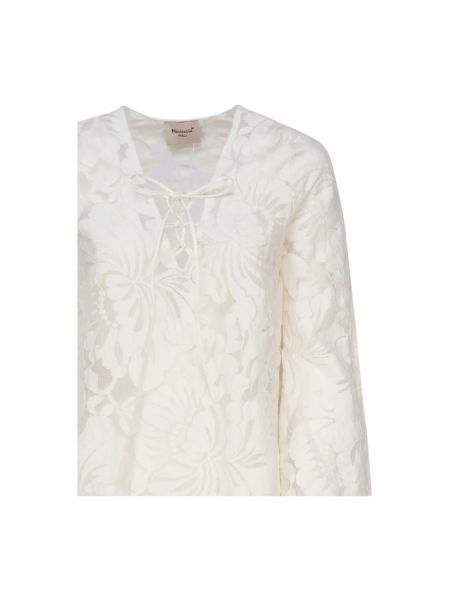Suéter de flores Mariuccia Milano blanco