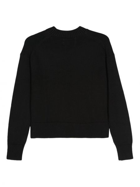 Bavlněný svetr Calvin Klein černý