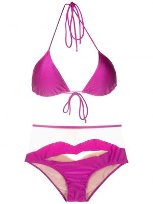 Bikini taille haute Adriana Degreas rose