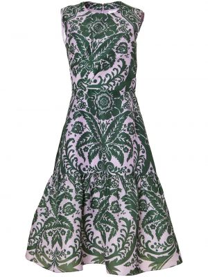 Φλοράλ μίντι φόρεμα με σχέδιο Carolina Herrera