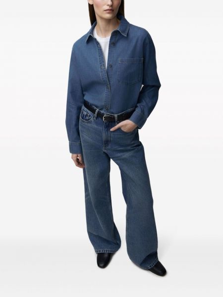 Chemise en jean avec manches longues 12 Storeez bleu