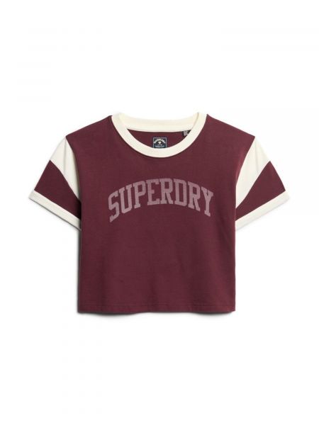 T-shirt Superdry bordeaux
