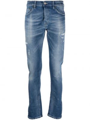 Modré skinny džíny s nízkým pasem Dondup