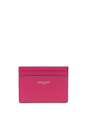 Trykt lommebok Saint Laurent rosa