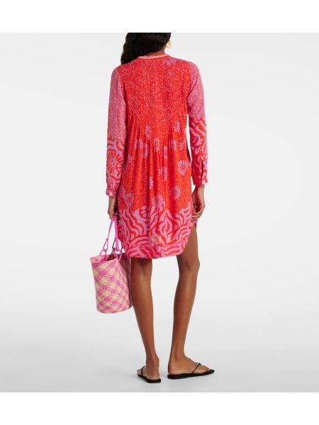 Kleid mit print Poupette St Barth pink