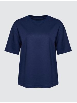 Marškinėliai trumpomis rankovėmis oversize Jimmy Key mėlyna