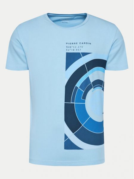 Koszulka Pierre Cardin niebieska