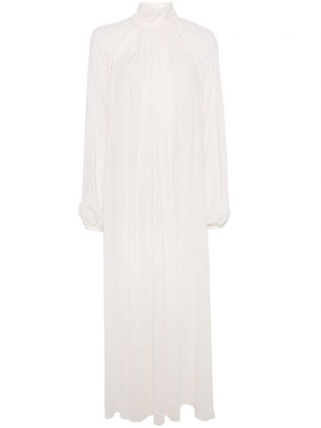 Копринена права рокля Gabriela Hearst бяло