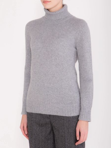 Кашемировый свитер Agnona серый