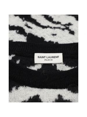 Dzianinowa bluza Saint Laurent Vintage czarna