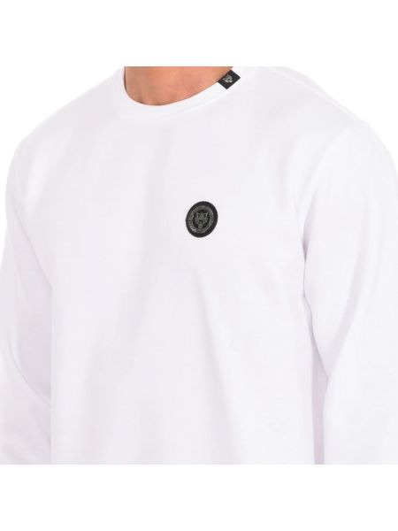 Bluza z okrągłym dekoltem Plein Sport biała