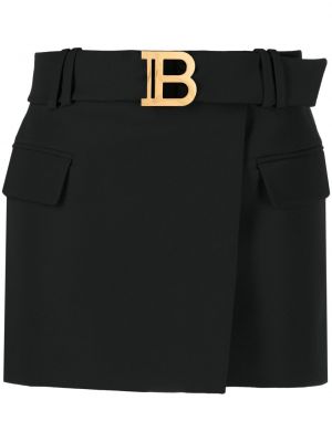 Spenne mini skjørt Balmain svart