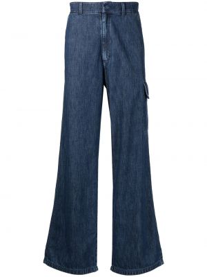 Jeans taille haute Valentino Garavani bleu