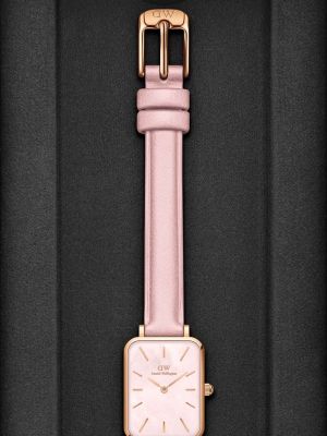 Zegarek skórzany Daniel Wellington różowy