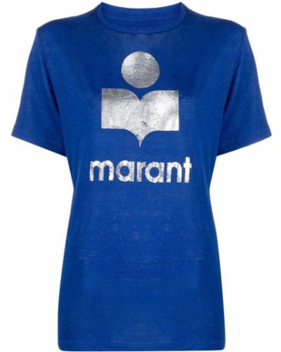 Camiseta con estampado Isabel Marant étoile azul