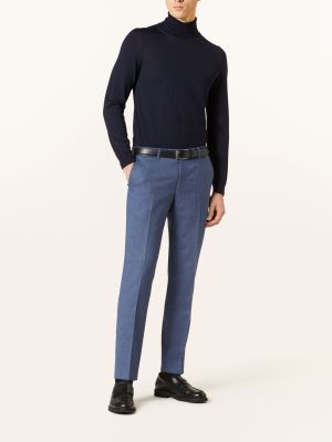 Obcisłe spodnie slim fit Pierre Cardin niebieskie