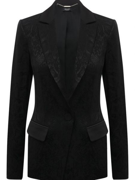 Черный пиджак из вискозы Liu Jo