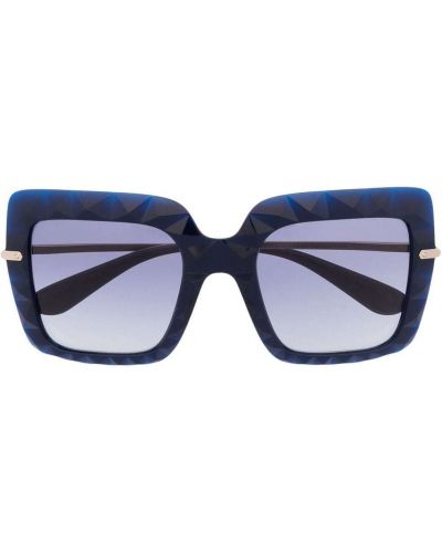 Gafas de sol con estampado geométrico Dolce & Gabbana Eyewear azul