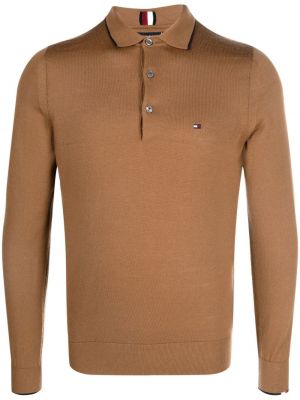 Broderet sweatshirt Tommy Hilfiger brun