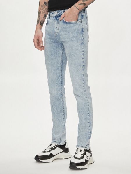 Blugi skinny Karl Lagerfeld Jeans albastru