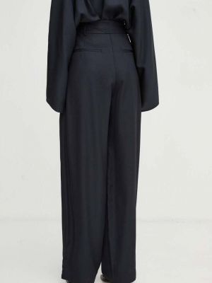 Kalhoty s vysokým pasem By Malene Birger černé