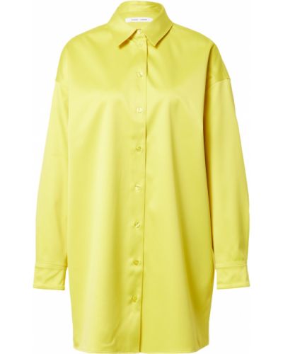 Рокля тип риза Samsøe Samsøe жълто