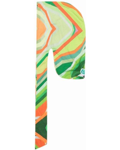 Gorra con capucha con estampado abstracto Formy Studio verde