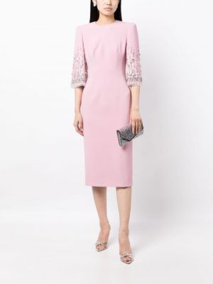 Midi kleita Jenny Packham rozā