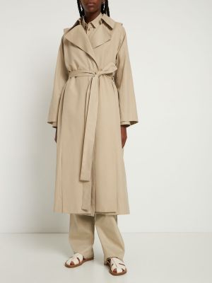 Trench à capuche The Row beige