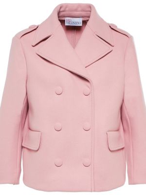 Vunena jakna od kašmira Redvalentino ružičasta