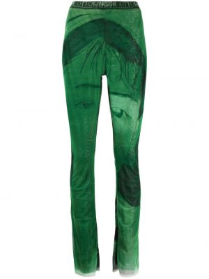 Kalhoty se síťovinou Ottolinger zelené
