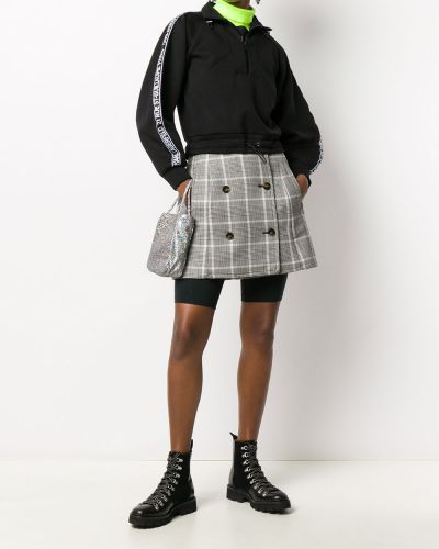 Jersey con cordones a rayas de tela jersey Karl Lagerfeld negro