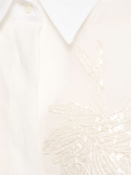 Памучна риза Brunello Cucinelli бяло