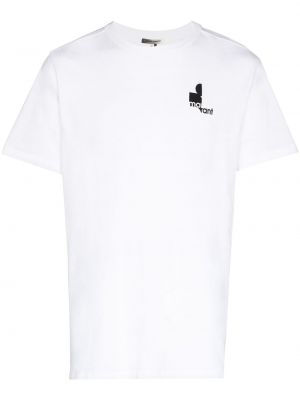 T-shirt con stampa Marant bianco