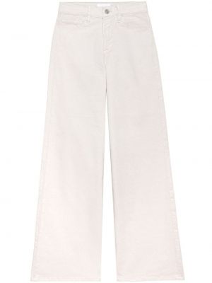 Pantaloni slim fit Frame alb