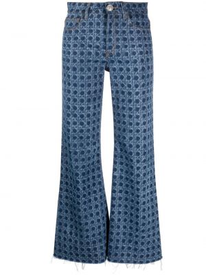 Bootcut jeans ausgestellt Giambattista Valli blau